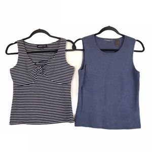 2 Sleeveless Tops Jones New‎ York & Liz Claiborne